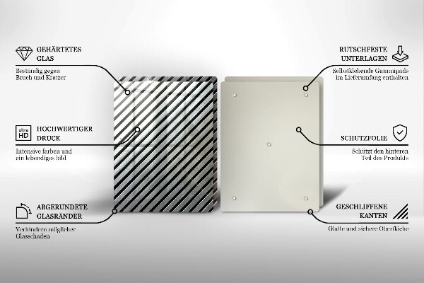 Osłona płyty indukcyjnej Metalowe linie