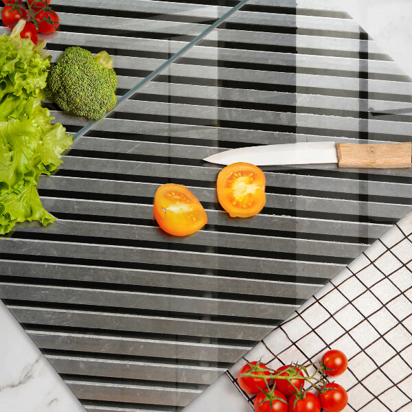 Osłona płyty indukcyjnej Metalowe linie