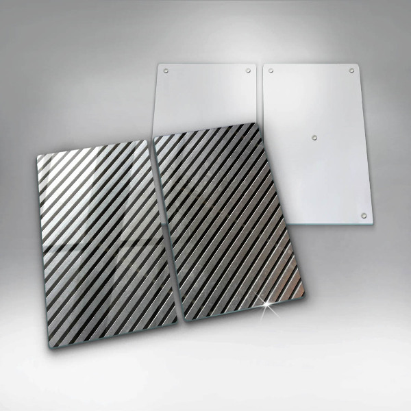 Osłona płyty indukcyjnej Metalowe linie