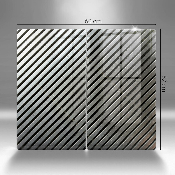 Osłona płyty indukcyjnej Metalowe linie