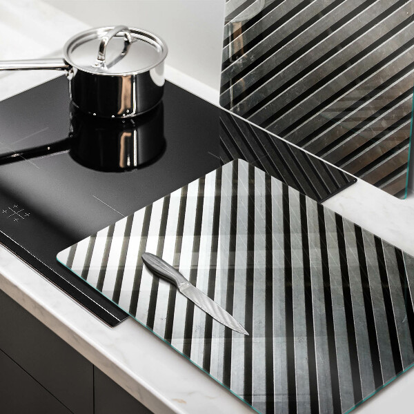 Osłona płyty indukcyjnej Metalowe linie