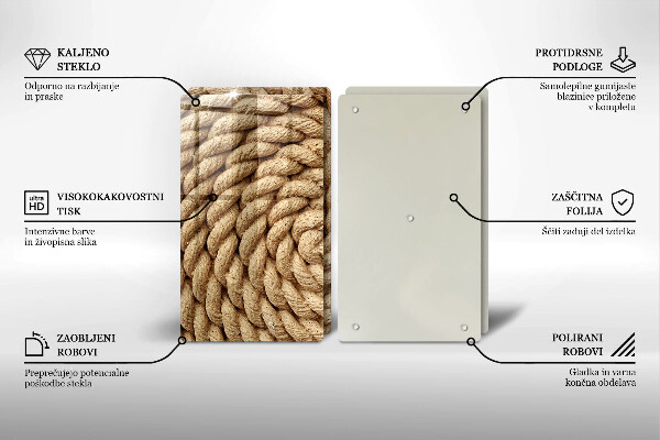 Osłona płyty indukcyjnej Zwinięta lina