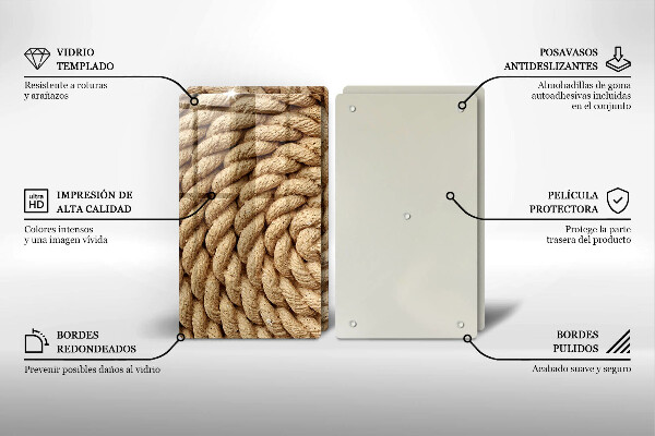 Osłona płyty indukcyjnej Zwinięta lina