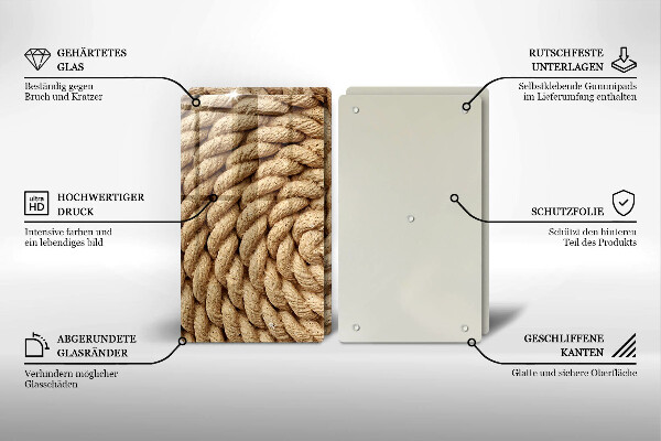 Osłona płyty indukcyjnej Zwinięta lina