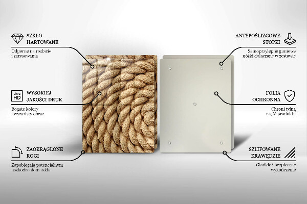 Osłona płyty indukcyjnej Zwinięta lina