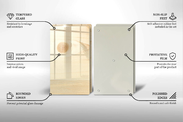 Osłona płyty indukcyjnej Drewniana deska