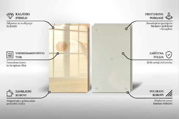 Osłona płyty indukcyjnej Drewniana deska