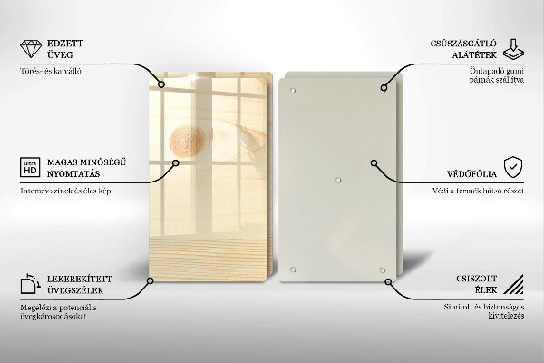 Osłona płyty indukcyjnej Drewniana deska
