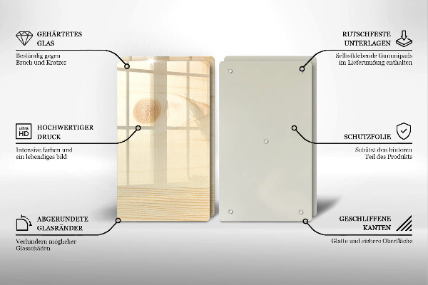 Osłona płyty indukcyjnej Drewniana deska