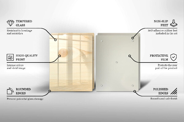 Osłona płyty indukcyjnej Drewniana deska