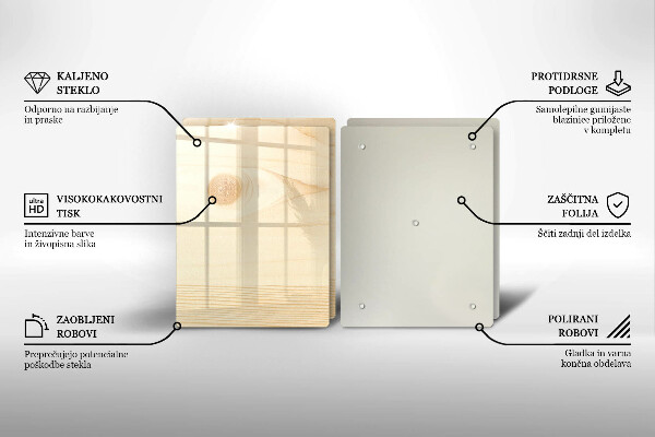 Osłona płyty indukcyjnej Drewniana deska