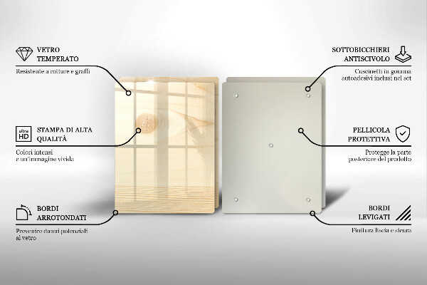 Osłona płyty indukcyjnej Drewniana deska