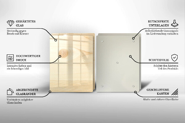 Osłona płyty indukcyjnej Drewniana deska