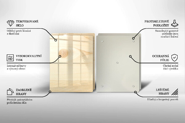 Osłona płyty indukcyjnej Drewniana deska