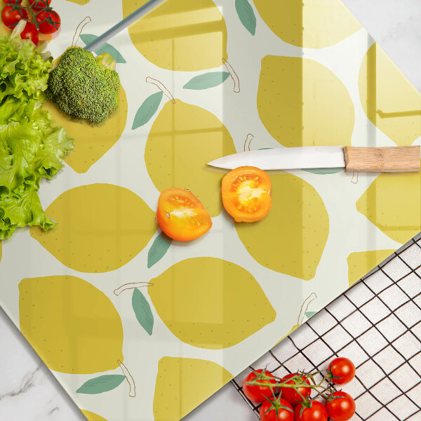 Osłona płyty indukcyjnej Rysunkowe cytryny