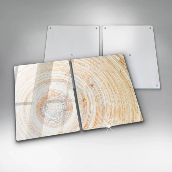 Osłona płyty indukcyjnej Tekstura drewna