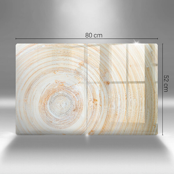 Osłona płyty indukcyjnej Tekstura drewna