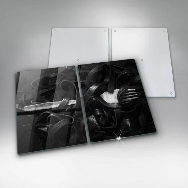 Osłona płyty indukcyjnej Czarny makaron Tagliatelle