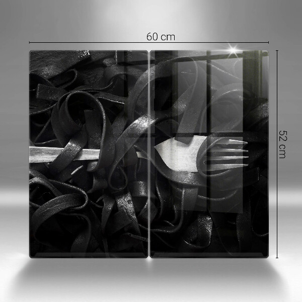 Osłona płyty indukcyjnej Czarny makaron Tagliatelle