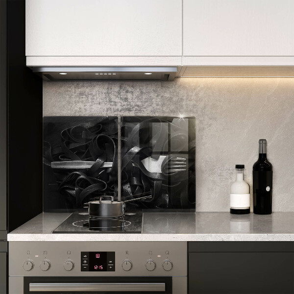 Osłona płyty indukcyjnej Czarny makaron Tagliatelle