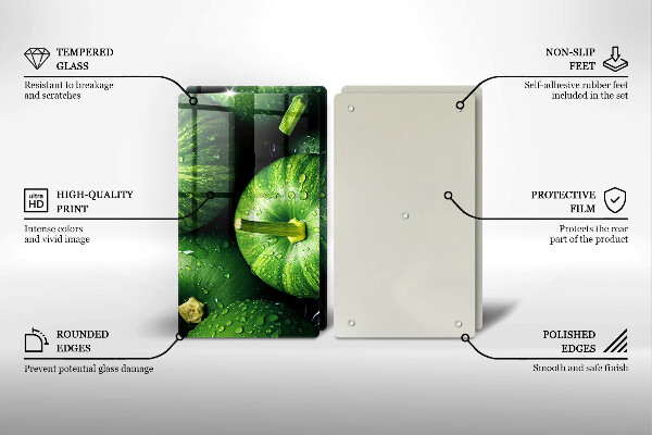 Osłona płyty indukcyjnej Zielone dynie