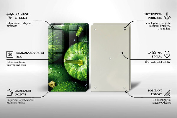 Osłona płyty indukcyjnej Zielone dynie