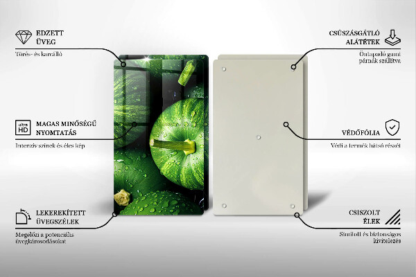 Osłona płyty indukcyjnej Zielone dynie