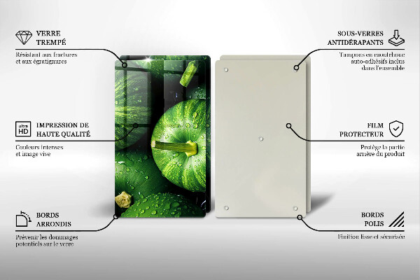 Osłona płyty indukcyjnej Zielone dynie