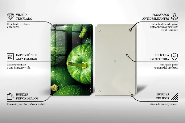 Osłona płyty indukcyjnej Zielone dynie