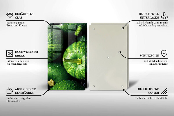 Osłona płyty indukcyjnej Zielone dynie