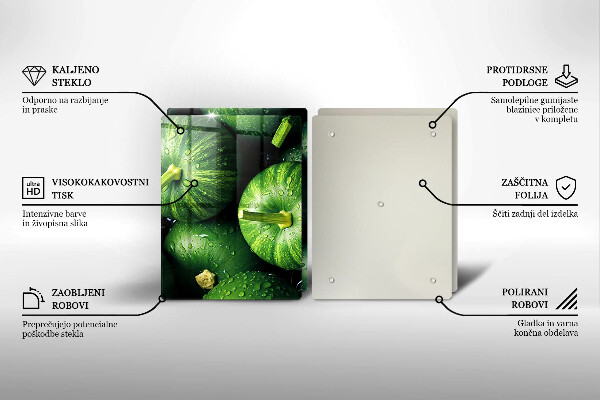 Osłona płyty indukcyjnej Zielone dynie