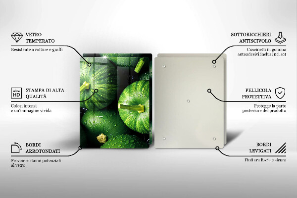 Osłona płyty indukcyjnej Zielone dynie