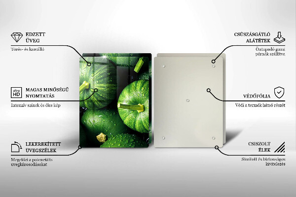 Osłona płyty indukcyjnej Zielone dynie