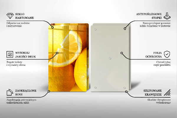 Osłona płyty indukcyjnej Soczyste cytryny