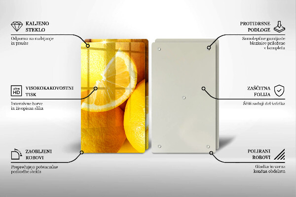 Osłona płyty indukcyjnej Soczyste cytryny