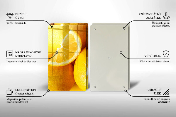 Osłona płyty indukcyjnej Soczyste cytryny