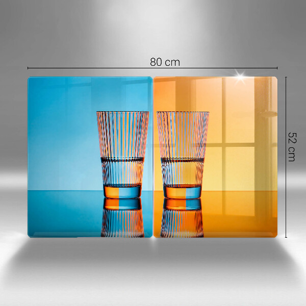 Osłona płyty indukcyjnej Dwie szklanki wody