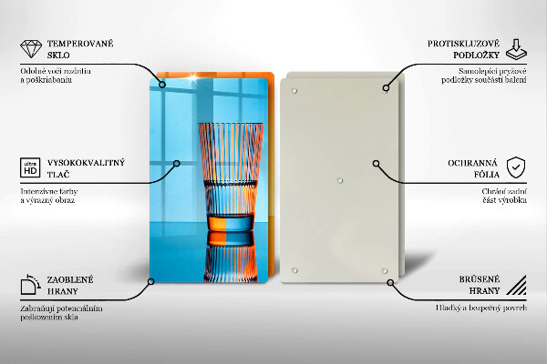 Osłona płyty indukcyjnej Dwie szklanki wody
