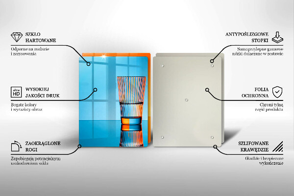 Osłona płyty indukcyjnej Dwie szklanki wody