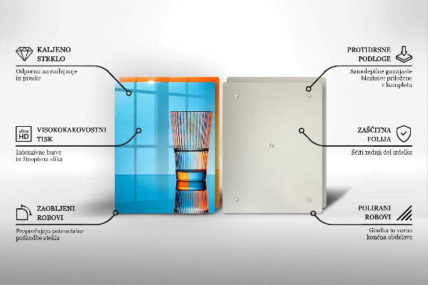 Osłona płyty indukcyjnej Dwie szklanki wody