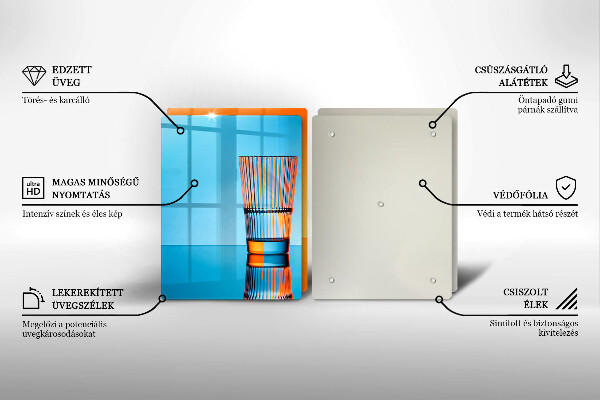 Osłona płyty indukcyjnej Dwie szklanki wody