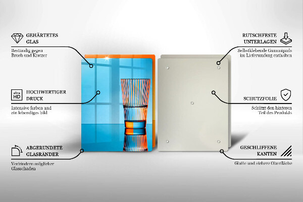 Osłona płyty indukcyjnej Dwie szklanki wody