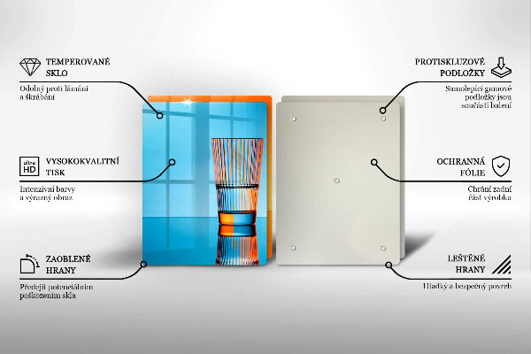 Osłona płyty indukcyjnej Dwie szklanki wody