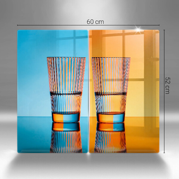 Osłona płyty indukcyjnej Dwie szklanki wody