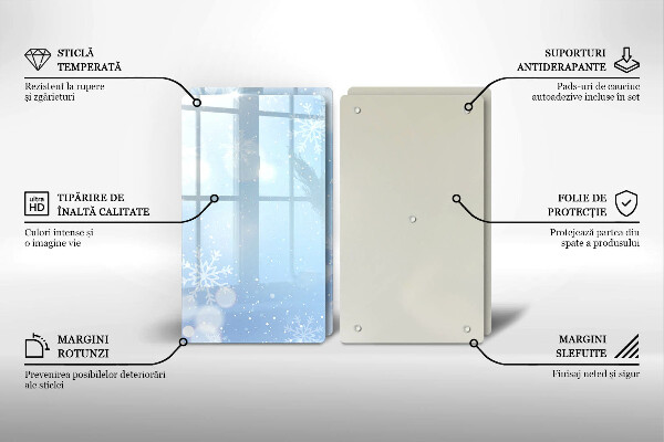 Osłona płyty indukcyjnej Zimowa tekstura