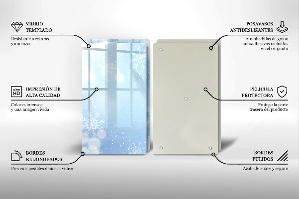 Osłona płyty indukcyjnej Zimowa tekstura