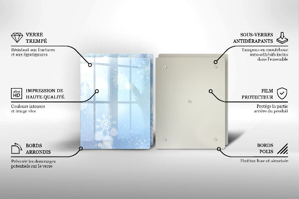 Osłona płyty indukcyjnej Zimowa tekstura