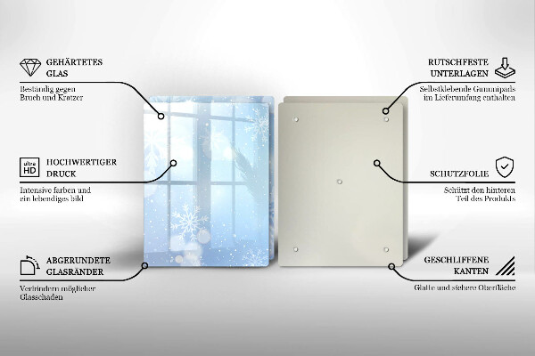 Osłona płyty indukcyjnej Zimowa tekstura
