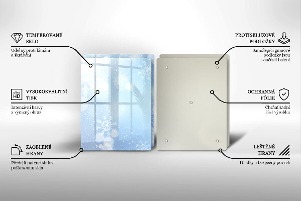 Osłona płyty indukcyjnej Zimowa tekstura