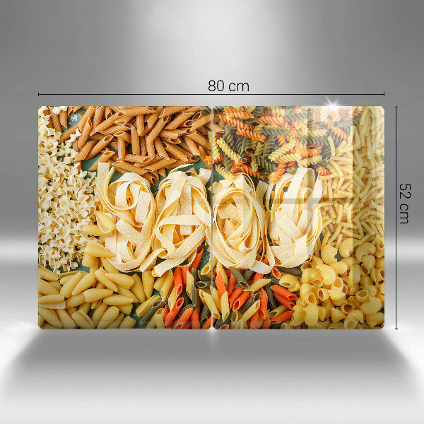 Osłona płyty indukcyjnej Różne rodzaje makaronów